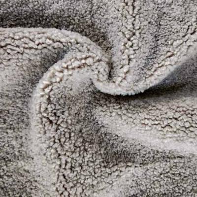 China 58'' 60'' 360gsm 100 Polyester Sherpa Fleece For Upholstery Carpet for sale