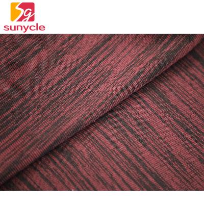 China Red And Black 100 Cotton Single Jersey Fabric 180gsm For Short Sleeve Clothes for sale