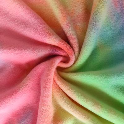 China Tie Dyed 340gsm Brushed Flannel Fabric 150D 288F for sale