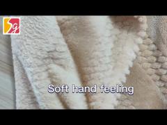 Jacquard Flannel Fleece Fabric 320 Gsm