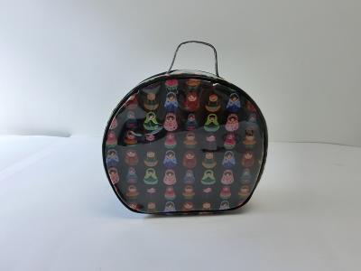 China Factory price cheap PVC cosmetic bag with handle, zipper top for sale