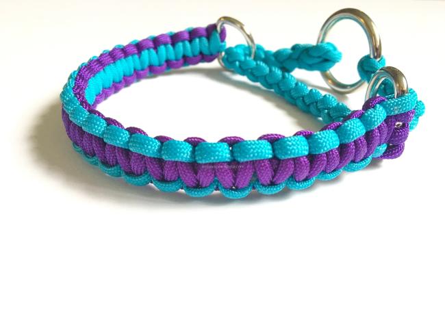 Factory custom Paracord Braided Dog Slip Collar, Hand braided paracord dog slip collar, Paracord 550 Weave Dog Collars