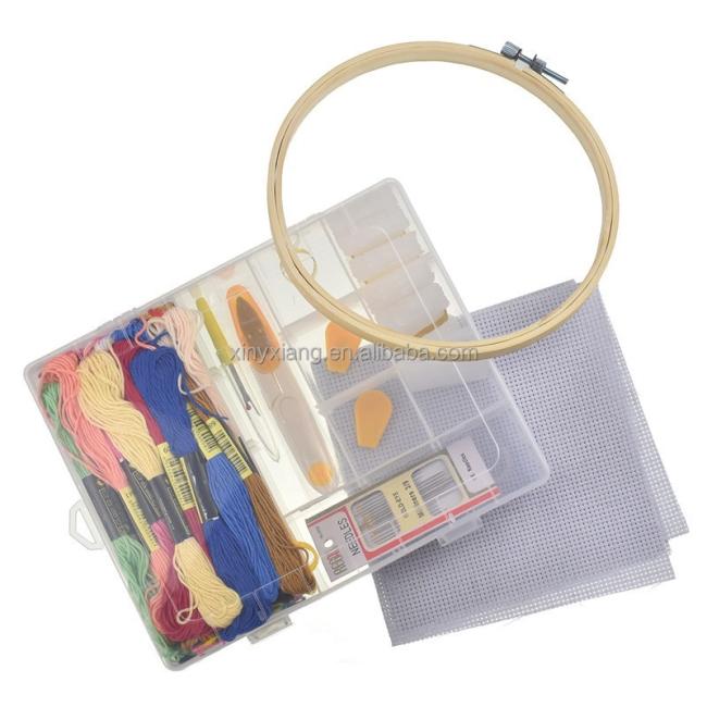 Factory Wholesale DIY Stamped Embroidery Kit with Hoop, Cloth, Threads Handmade Needle Crafts, DIY embroidery kits