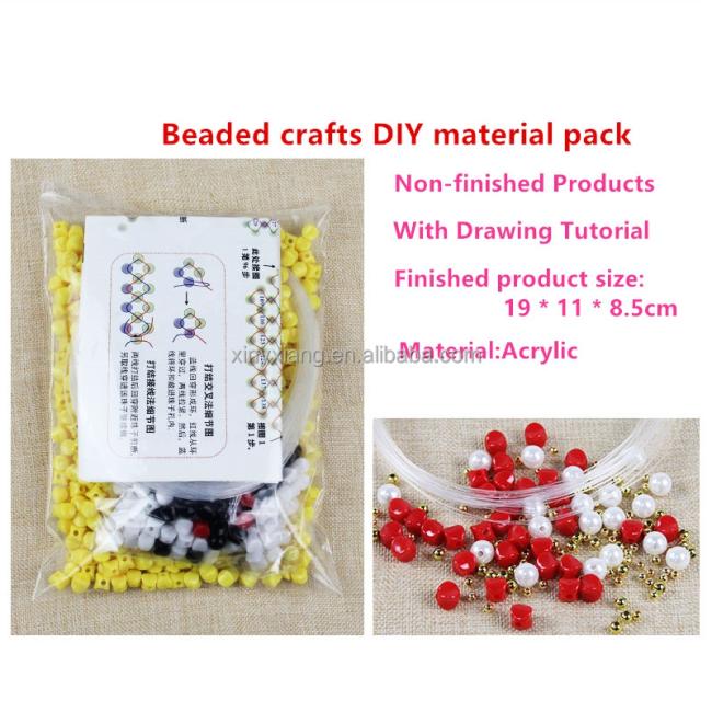 Factory Custom DIY Beads Set for Making Paper Tissue Cover Dispenser, DIY Beads Tissue Box Cover Dispenser Crafts Material Kits