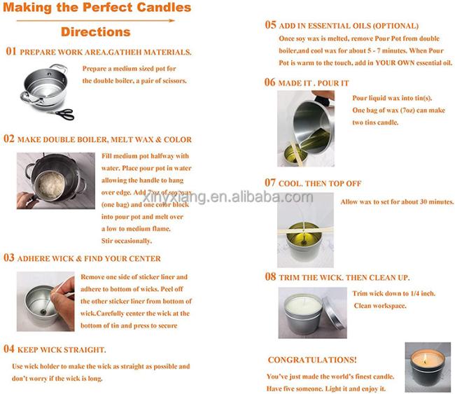 Factory Wholesale DIY Gift Kits Soy Candle Making Kit, DIY Candles Craft Tools,Includ Candles Box