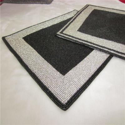 China Factory Direct Selling Processing and Custom Beaded Mat Hand-Made Cup Matdishes Disc Pad Dinner Flag Table Mat Tea Table Mat 119 for sale