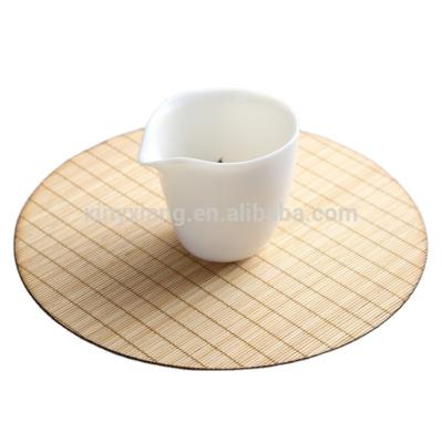China Factory wholesale&custom Kitchen Household Non-slip Waterproof Woven Dining Table Mat Natural Bamboo Placemats & Coasters for sale