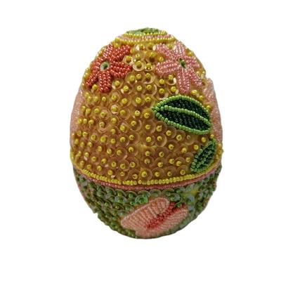 China Factory Wholesale DIY Easter craft ideas using styrofoam eggs, Sequin Egg Ornament Craft Kit, DIY Christmas Ornaments005 for sale