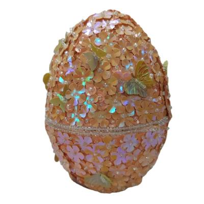 China Factory Wholesale DIY Easter craft ideas using styrofoam eggs, Sequin Egg Ornament Craft Kit, DIY Christmas Ornaments007 for sale