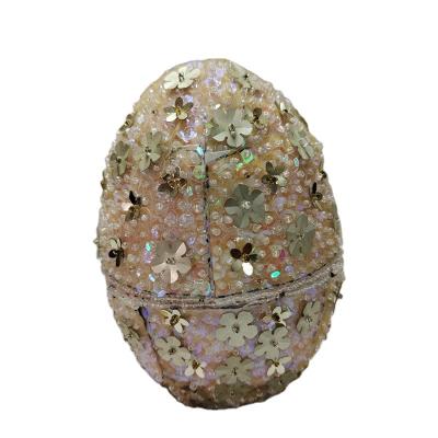 China Factory Wholesale DIY Easter craft ideas using styrofoam eggs, Sequin Egg Ornament Craft Kit, DIY Christmas Ornaments009 for sale