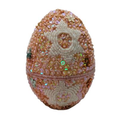China Factory Wholesale DIY Easter craft ideas using styrofoam eggs, Sequin Egg Ornament Craft Kit, DIY Christmas Ornaments010 for sale