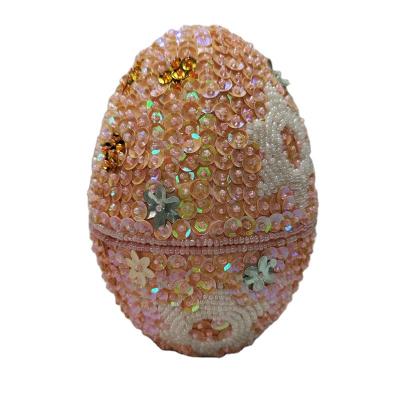 China Factory Wholesale DIY Easter craft ideas using styrofoam eggs, Sequin Egg Ornament Craft Kit, DIY Christmas Ornaments011 for sale