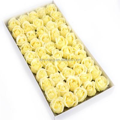 China Factory Promotion 50PCS Flora Scented Bath Soap Rose Flower, Plant Essential Soap, Gift for Anniversary/Birthday/ Wedding for sale