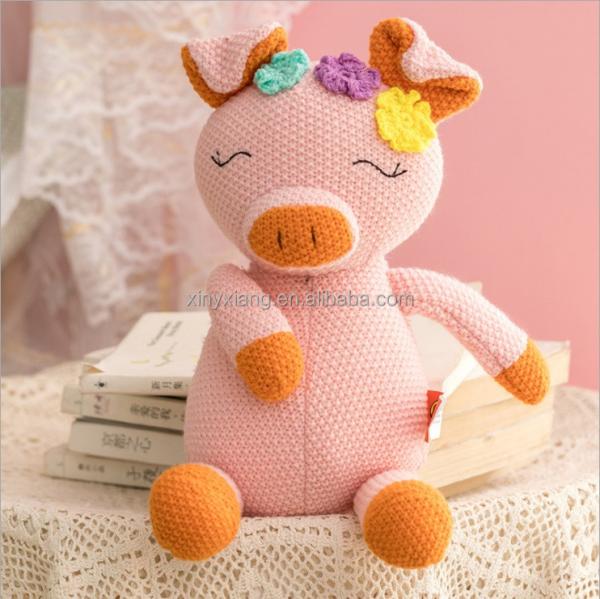 Quality Factory Wholesale Knitted Stuffed Deer Plush Baby Sleep Toy Newborn Present 100% for sale