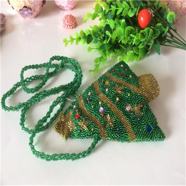 Quality Factory direct sales of new fashion bead embroidered wallet card bag passport cover beaded purse   handbag  card bag11 for sale
