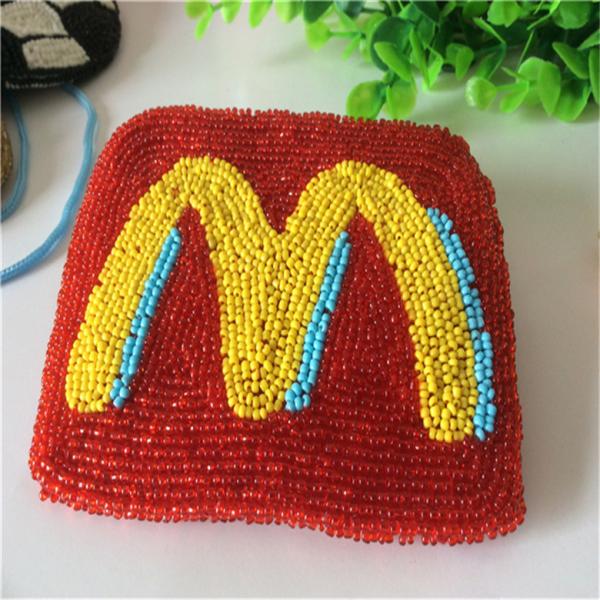 Quality Factory direct sales of new fashion bead embroidered wallet card bag passport cover beaded purse   handbag  card bag16 for sale