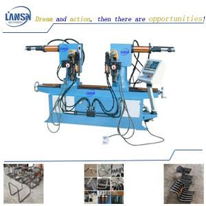 China Two Side Pipe Bending Machine Double Head Rectangle Ellipse Pipe Tube Bender for sale