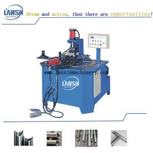 China Hydraulic Metal Pipe Notching Machine 22 Times / Min Metal Pipe Notcher for sale