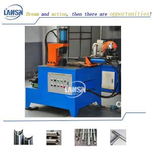 China Semiautomatic Straight Curving Pipe Notching Machine NC Pipe Tubing Notcher for sale