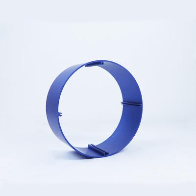 China La protuberancia de aluminio redonda azul del disipador de calor anodizó el radiador de aluminio del disipador de calor en venta