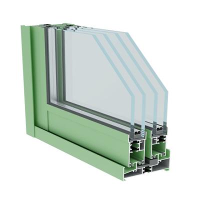 China 3-6m Aluminum Sliding Windows Profile Extrusion Powder Coating for sale