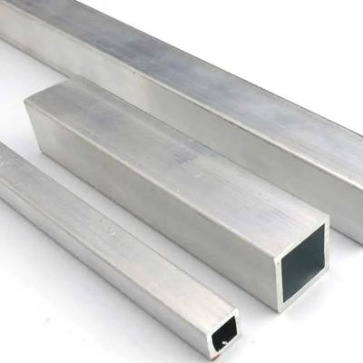 China Hollow Aluminium Square Tubes 6063 T5 Black Silver Seamless Aluminum Tubing for sale