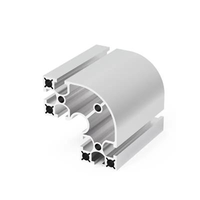 China Winkelförmiges Aluminium-Extrusionsprofil mit verschiedenen Winkeln verfügbar Silberfarbe Ideal zu verkaufen