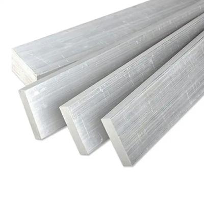 China Aluminium rechthoekige platte staaf 6061 6063 6082 6000 serie geextrudeerde platte staaf van aluminium Te koop