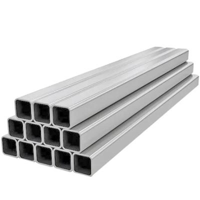 Chine 3*3 Tailles Pipe en aluminium rectangulaire creuse 6063 en alliage d'aluminium tube carré à vendre