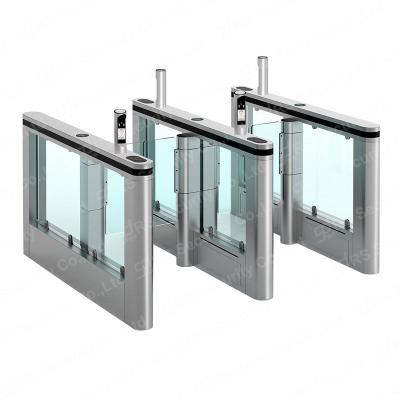 China Face Recognition Speed Gate Turnstile Anti Climbing Manual/Semi Automatic Slim Turnstiles for sale