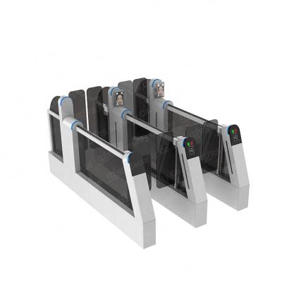 China Finger Print Reader Swing Barrier Turnstiles Acrylic Panel High-strength Speed Gate Panel for sale