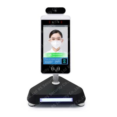 China Infrared Face Recognition Temperature Terminal Contactless 8 Inches Full View IPS LCD Screen for sale