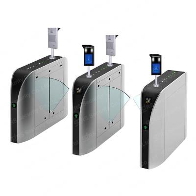 China Stainless Steel Flap Barrier Turnstile RS485 TCP/IP Interface For Safety Control for sale