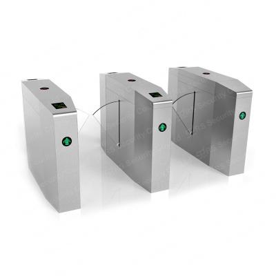 China Access Control Flap Barrier Turnstile Bi Direction 30 Person/Minute Dry Contact Signal for sale
