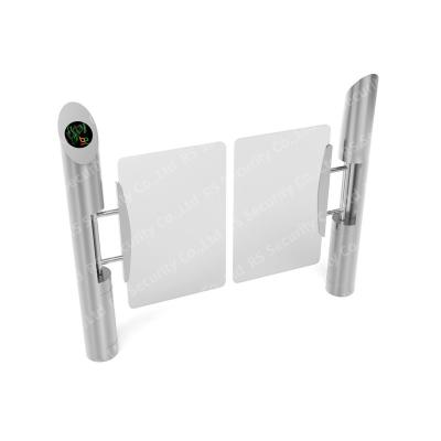 China Airport DC Motor Swing Doors Turnstiles 4 Way Face Recognition Wing Barrier Module for sale