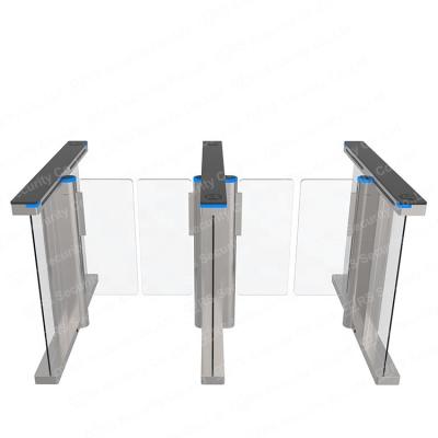 China Coin Operated Speed Barrier Bridge Type Self-checking Swing Turnstiles With Visible Use for sale