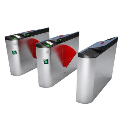 China Walkway Facial Recognition Flap Barrier Turnstile Electric Full-automatic Subway Gate Manufacturer for sale