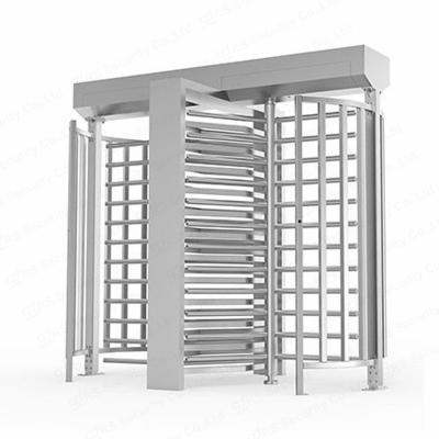 China Mechanically 90 Degree Full Height Turnstile Square E-ticketing Ticket System Rotate Door Device for sale