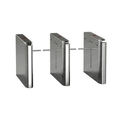 China Face Recognition Drop Arm Barriers Stainless Steel Security Doors Access Control for sale