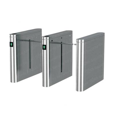 China 304 Stainless Steel Drop Arm Security Gates Face Recognition Access Control Turnstile Gate for sale