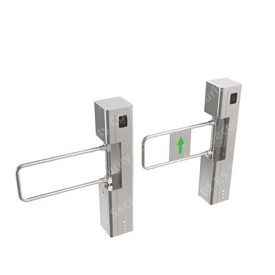 China Areas DC Motor Swing Gate Turnstiles 2 Way Reading Card Function Wing Barriers Controller for sale