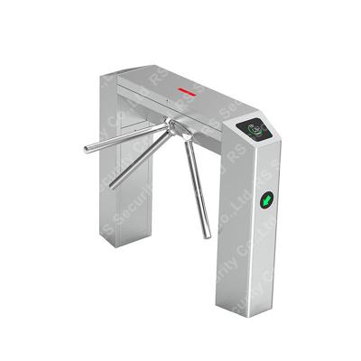 China Access Control Turnstile Gate  Coin Acceptor Gate Cost Effective 304 Stainless Steel Half Height Vertical Tripod Turnsti for sale