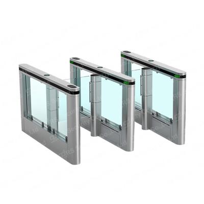 China Swing Access Control Turnstile Gate 600mm Channel Width With Brushless Motor for sale