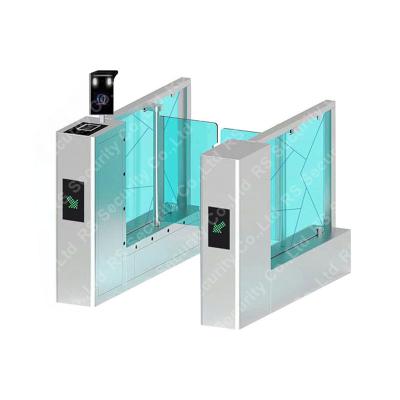 China Rfid Reader Swing Barreiras Disabled Wheelchair Single Entrance Speed Gate Turnstiles Led Red Green Arrow Light for sale