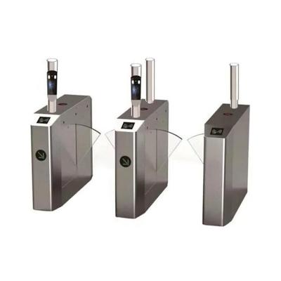 China Gym Access Controlled Flap Barreira Turnstile Automated Anti-clamping Fare Barrier SDK for sale