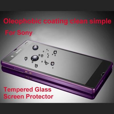 China 9H Mobile phone shatterproof glass film screen protector for Sony Xperia Z L36H for sale