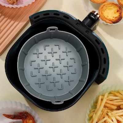China Dos forros fáceis seguros do potenciômetro da frigideira do ar de limpeza da ferramenta da cozinha do silicone do alimento cesta reusável à venda