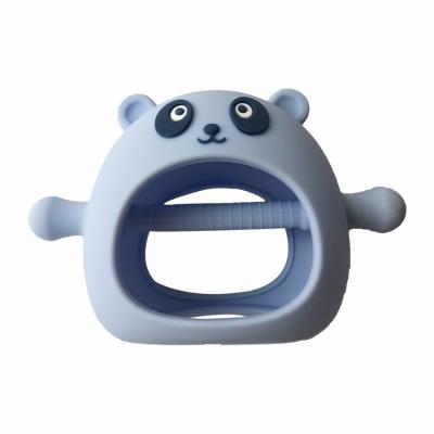 China BPA Free Silicone Baby Teether Toys Panda Shape Food Grade Customized for sale