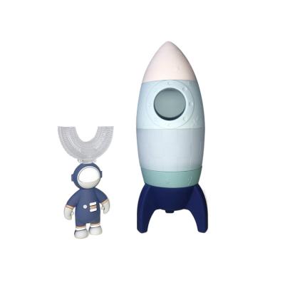 China Silicone Baby Rocket Toy Teeth Brush Decoration Customized Color for sale