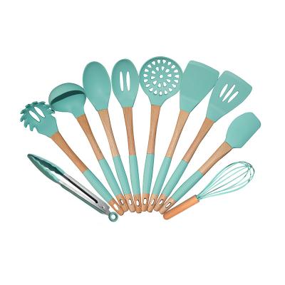 China Heat Resistant Silicone Spatula Kitchenaid Utensils Eco Friendly 10 Pieces for sale